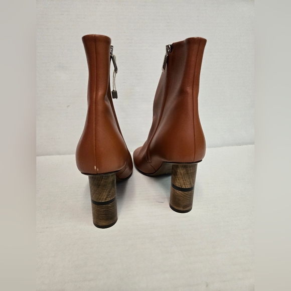 NEOU Stan clowesia 80 leather ankle boots Brown Woman's Size 40 1/2 Heeled Boots - Picture 11 of 16